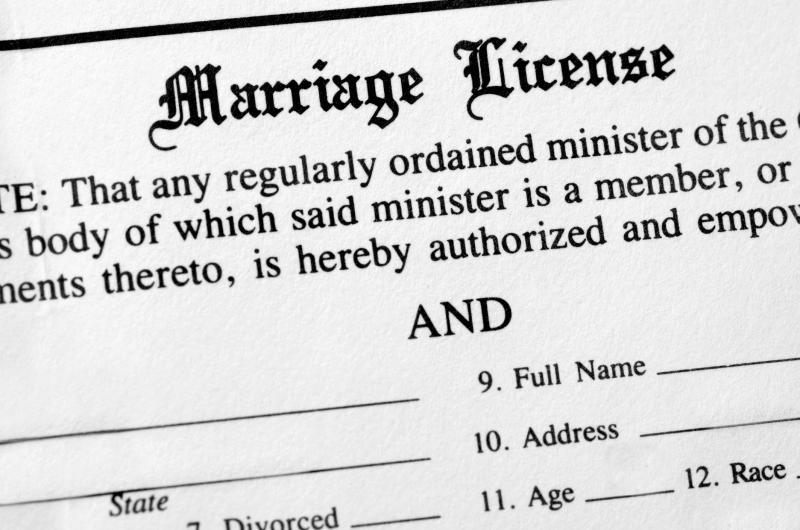 Marriage and Civil Union license Mesa County